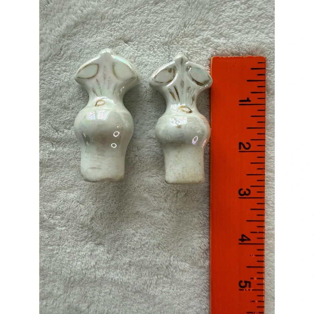 Vintage Porcelain Finial Wine Cork Stoppers L'abbe Francois Liqueur Bottle White